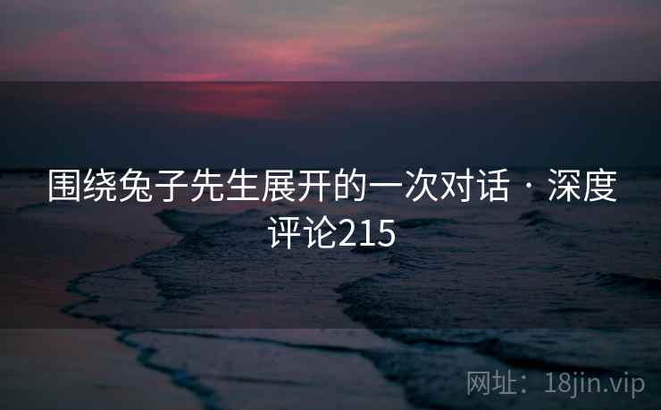 围绕兔子先生展开的一次对话 · 深度评论215